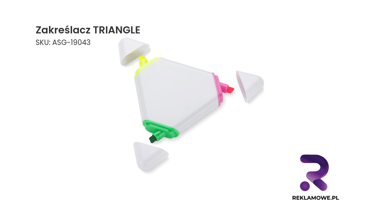 Zakreślacz w kształcie trójkąta